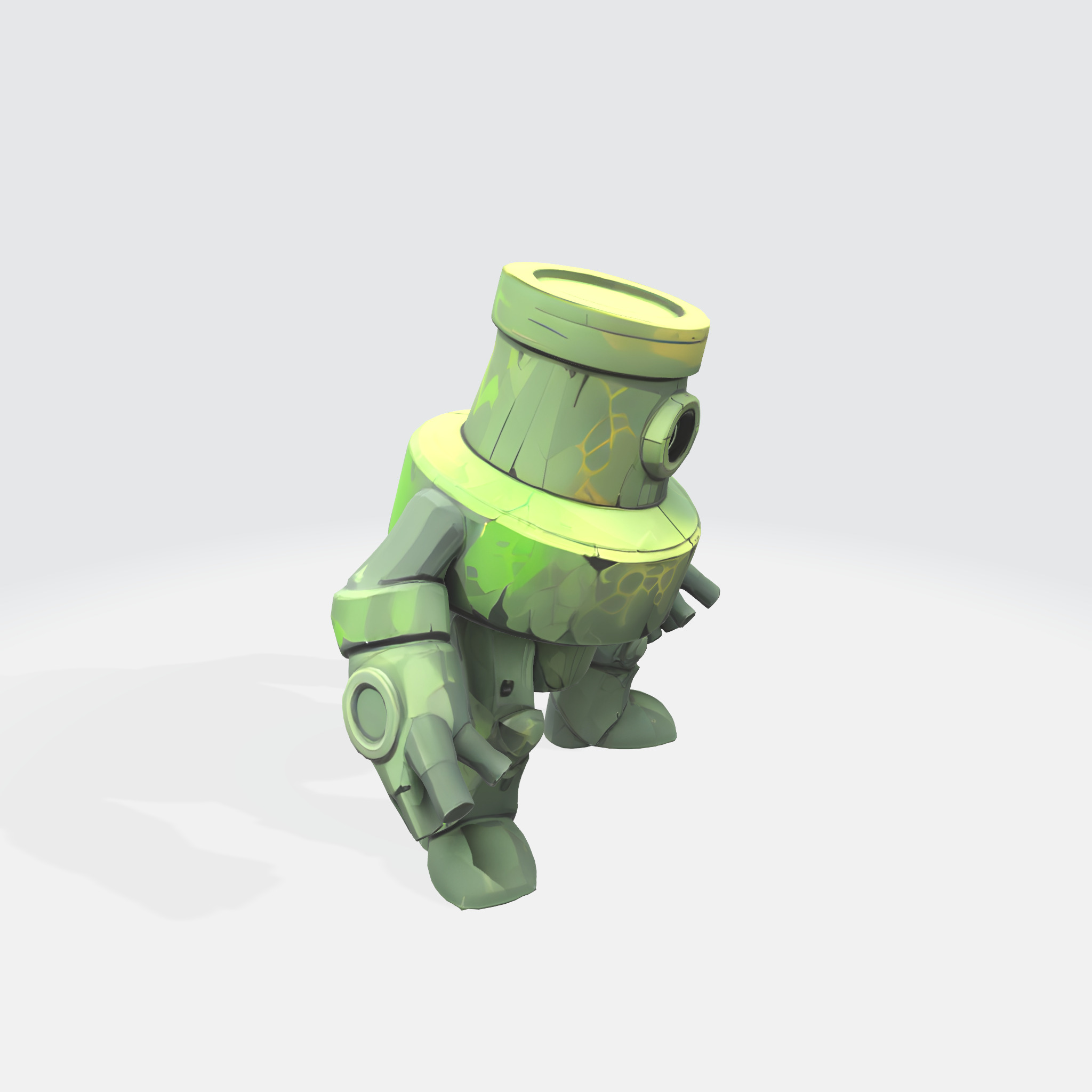 Robotic Sentinel - Camouflaged Surveillance 3D model_3