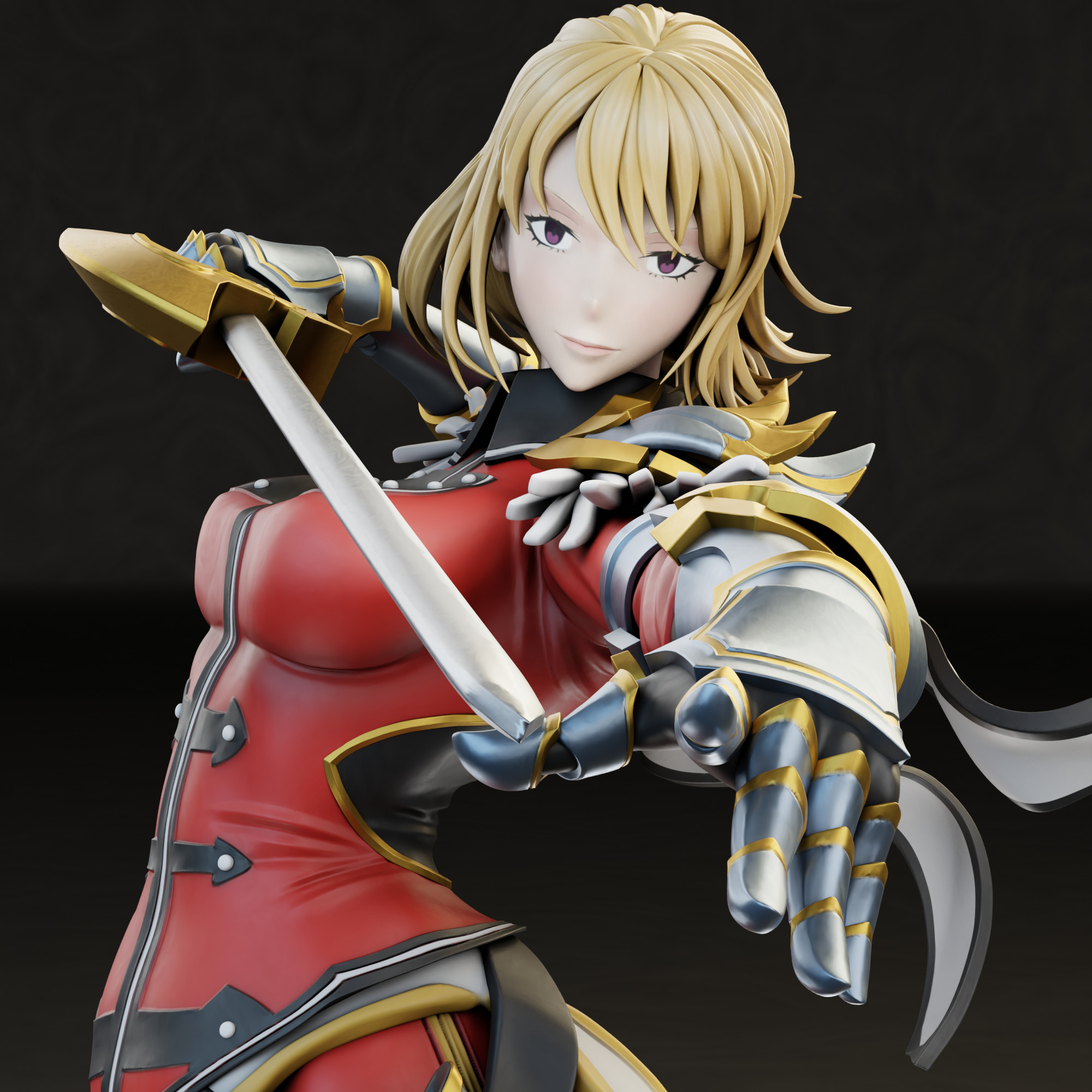 Cha Hae-In from Solo Leveling 3D print model_5