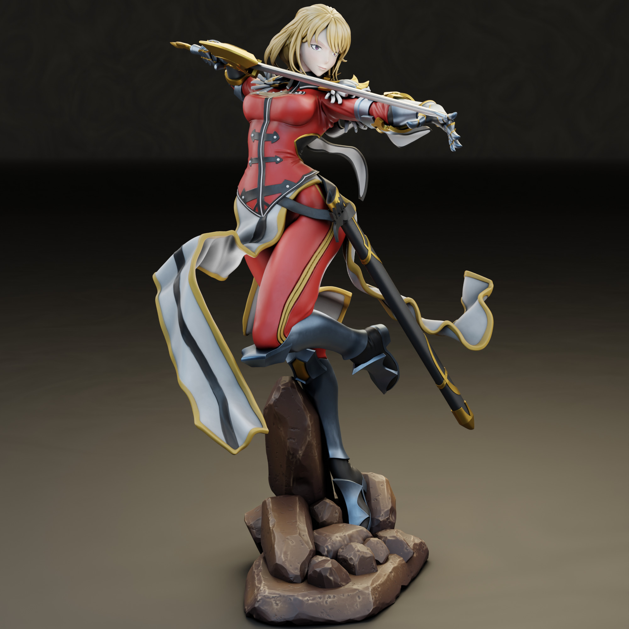 Cha Hae-In from Solo Leveling 3D print model_4