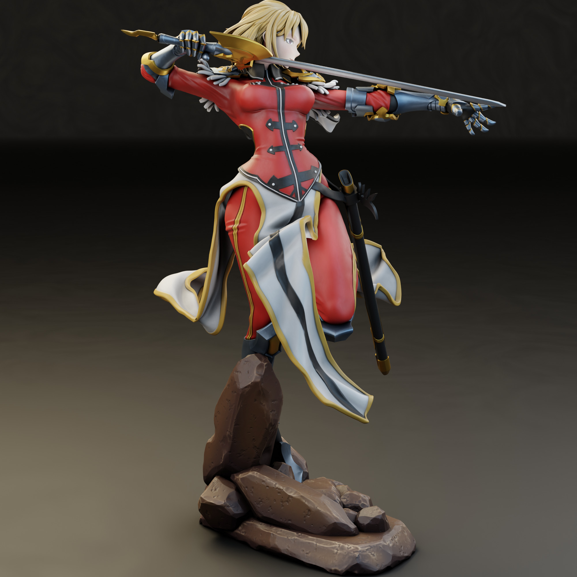 Cha Hae-In from Solo Leveling 3D print model_3