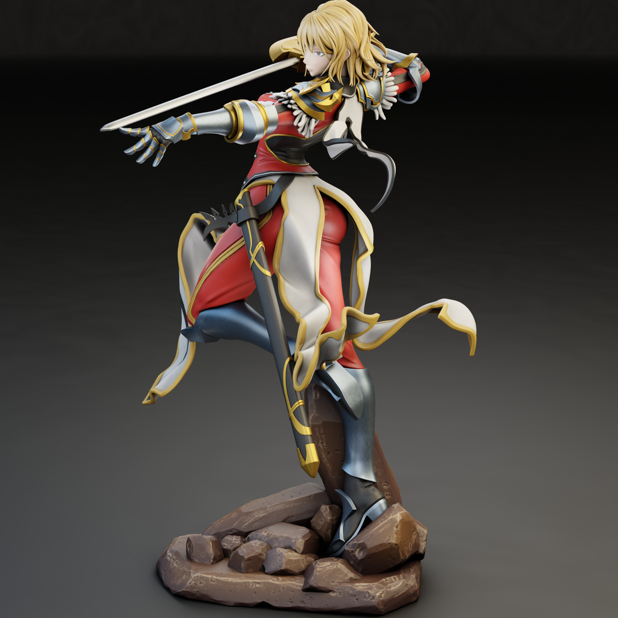 Cha Hae-In from Solo Leveling 3D print model_1