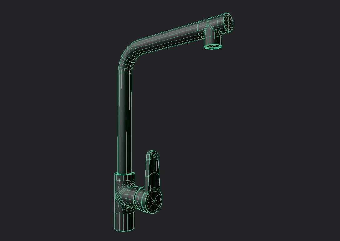 Faucet M09 Low-poly 3D model_1
