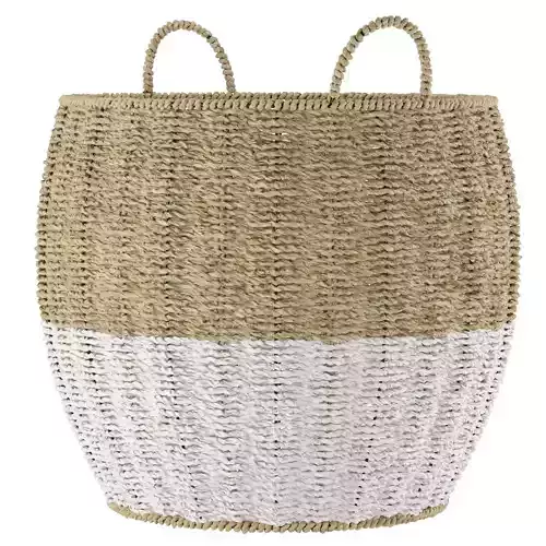 Honey Can Do Medium Round Nesting Seagrass Storage Basket