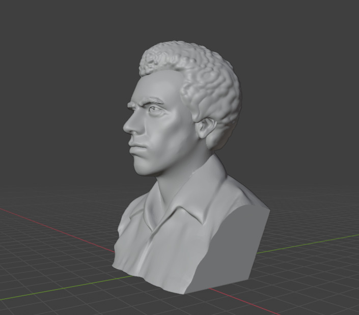Huey Percy Newton 3D print model_5