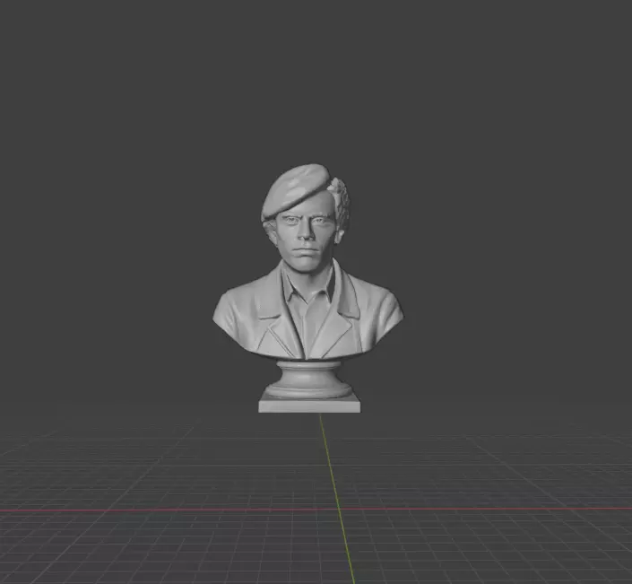 Huey Percy Newton 3D print model
