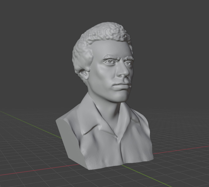 Huey Percy Newton 3D print model_16