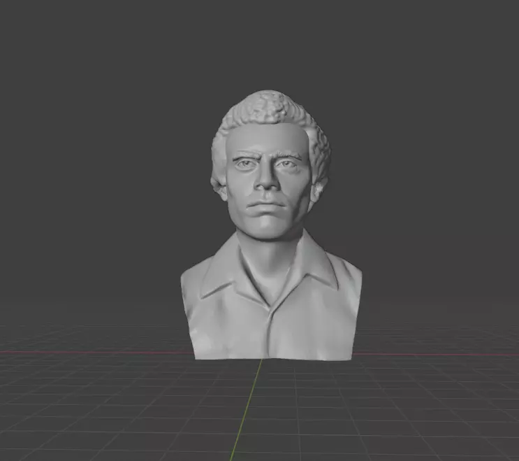 Huey Percy Newton 3D print model_0