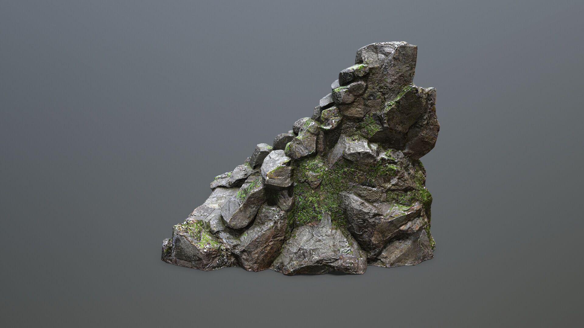 Stairs Low-poly 3D model_6