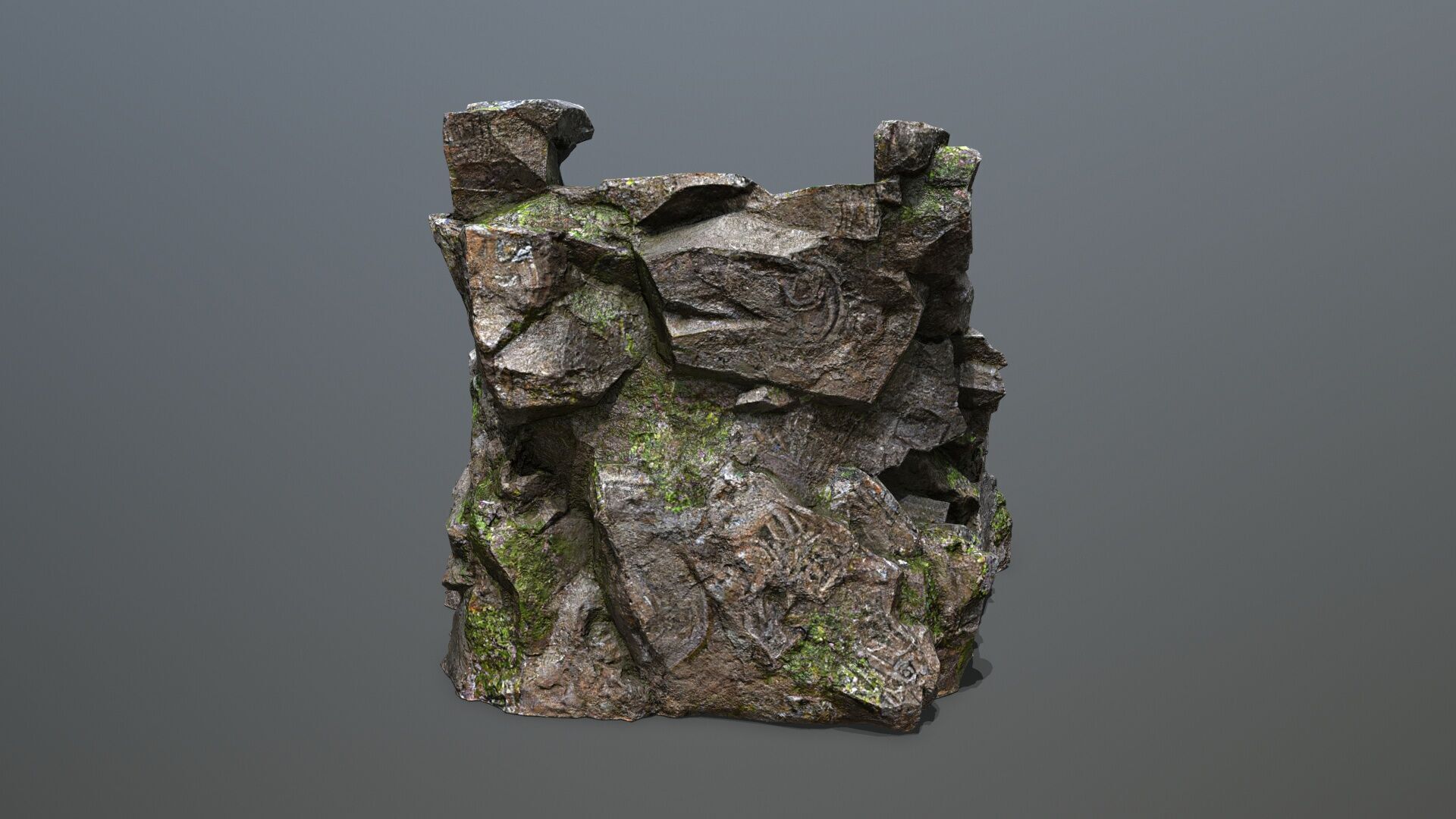 Stairs Low-poly 3D model_8