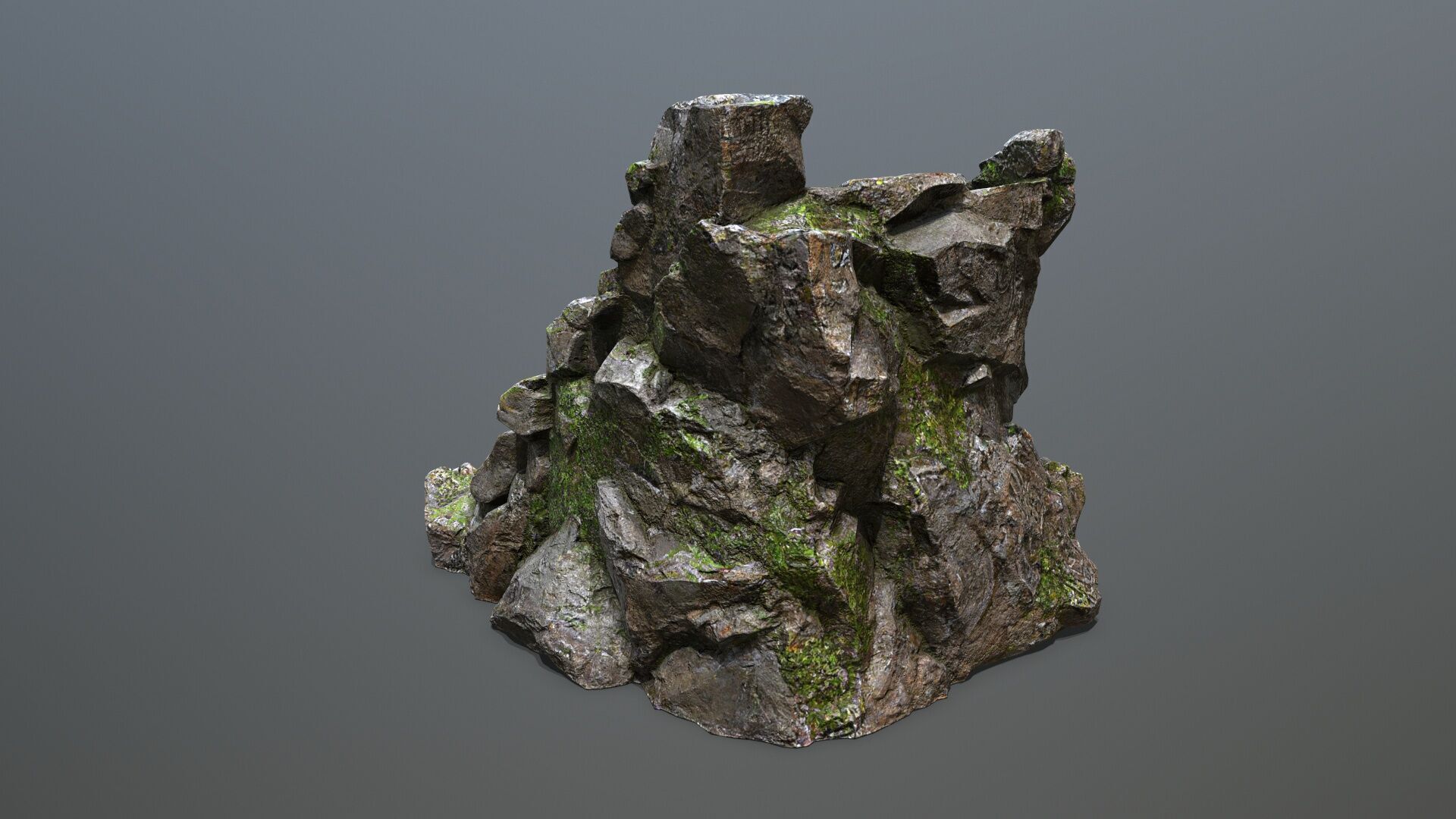 Stairs Low-poly 3D model_7