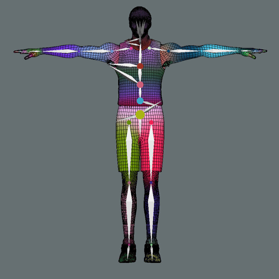 T-Pose rigged Taurean Prince Los Angeles Lakers 3D model_5