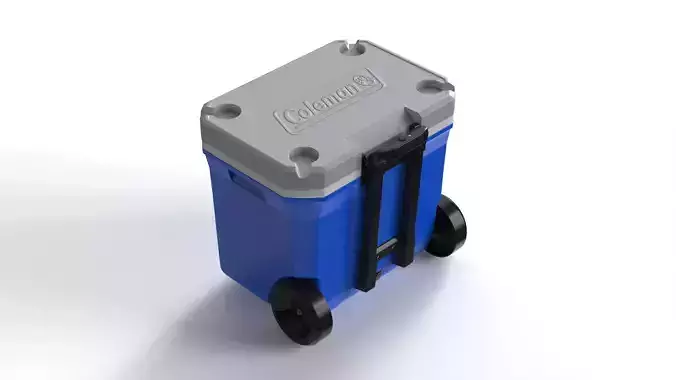 Coleman Wheeled Cooler Low-poly 3D model