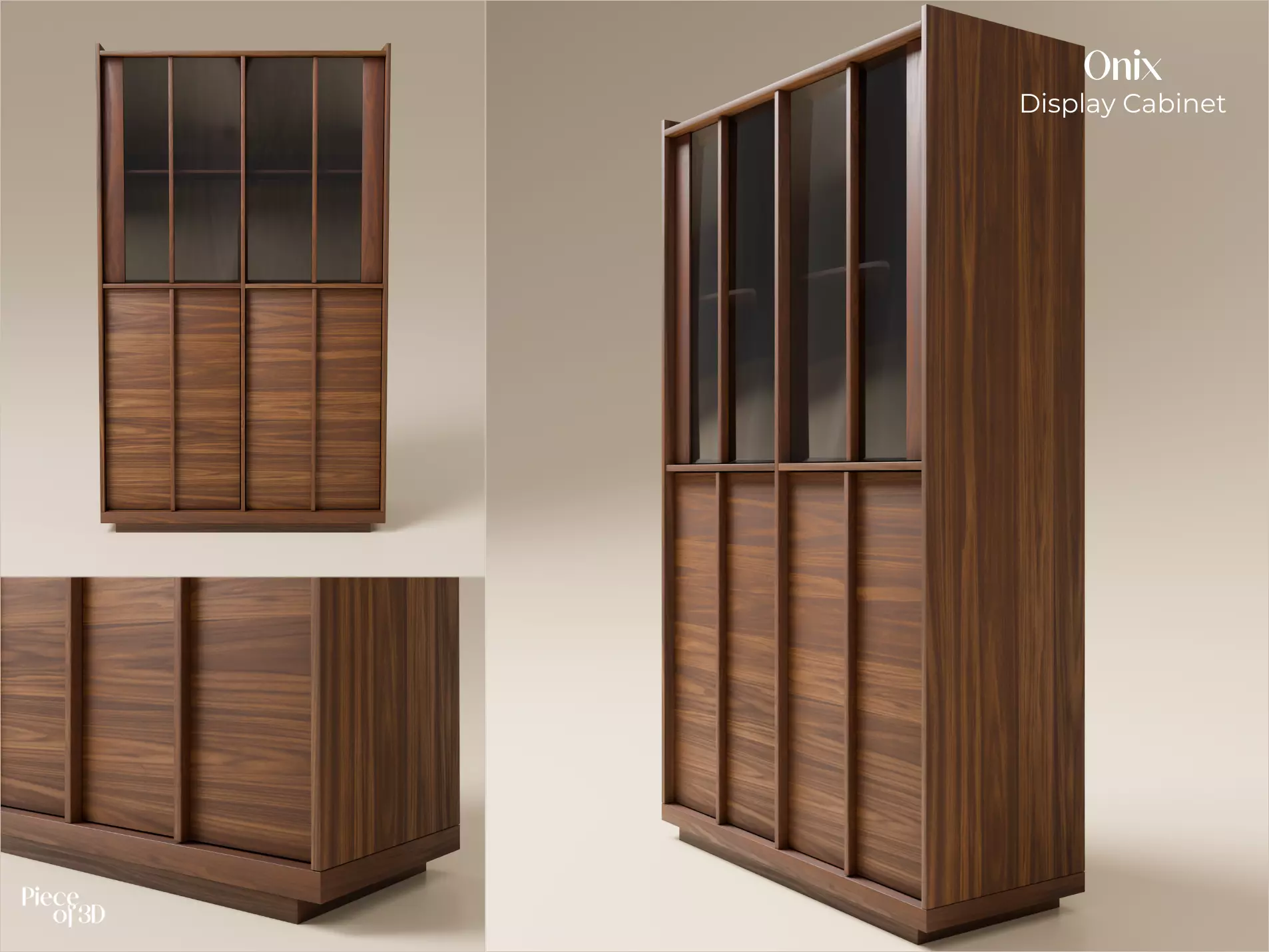 ONIX - Display cabinet - KAVE HOME - 1 piece 3D model