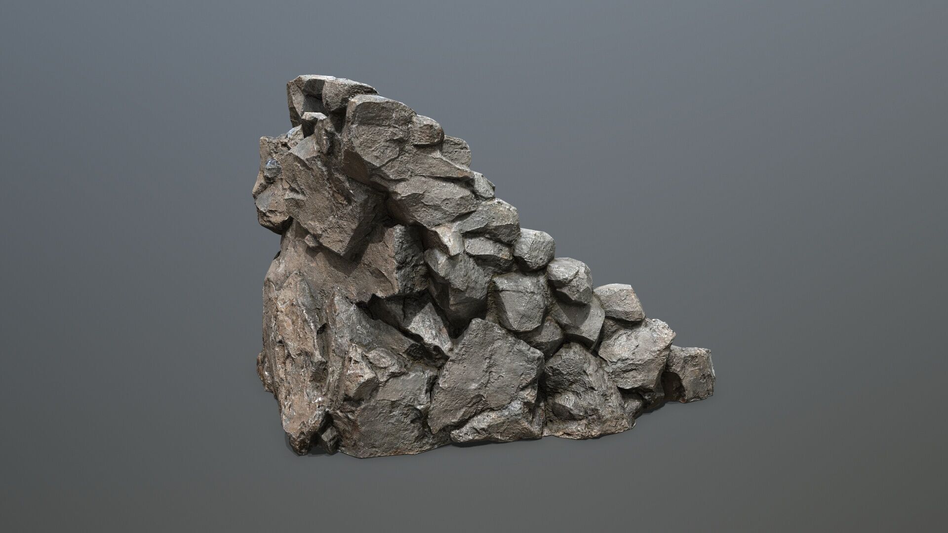 Stairs Low-poly 3D model_9