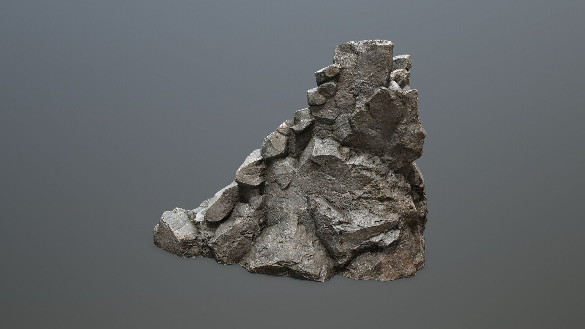 Stairs Low-poly 3D model_6