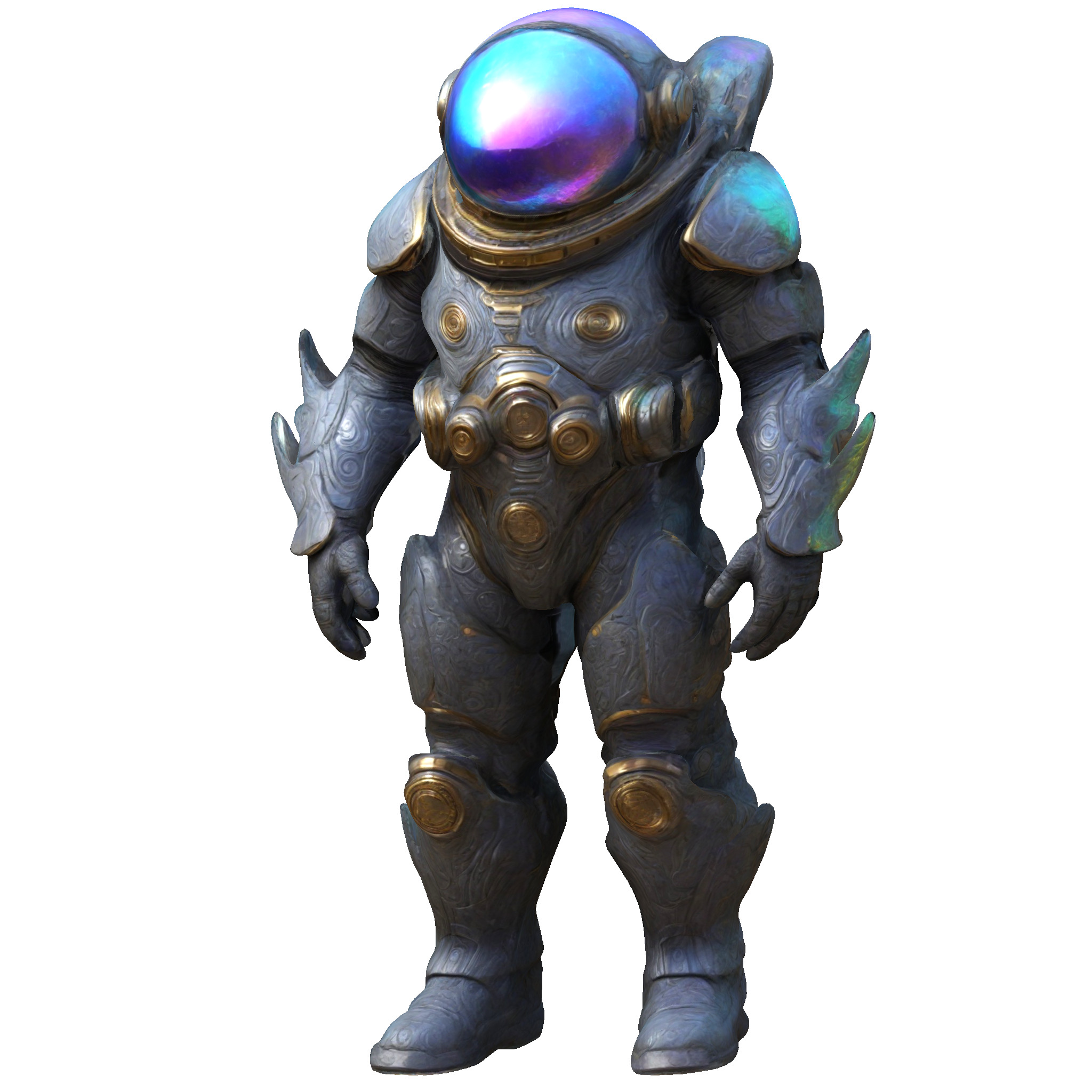 Cosmic Guardian - Iridescent Voyager 3D print model_7