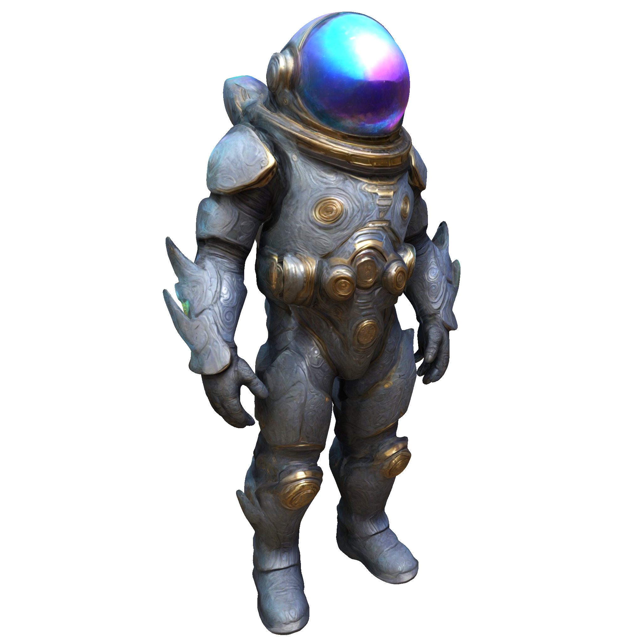 Cosmic Guardian - Iridescent Voyager 3D print model_1