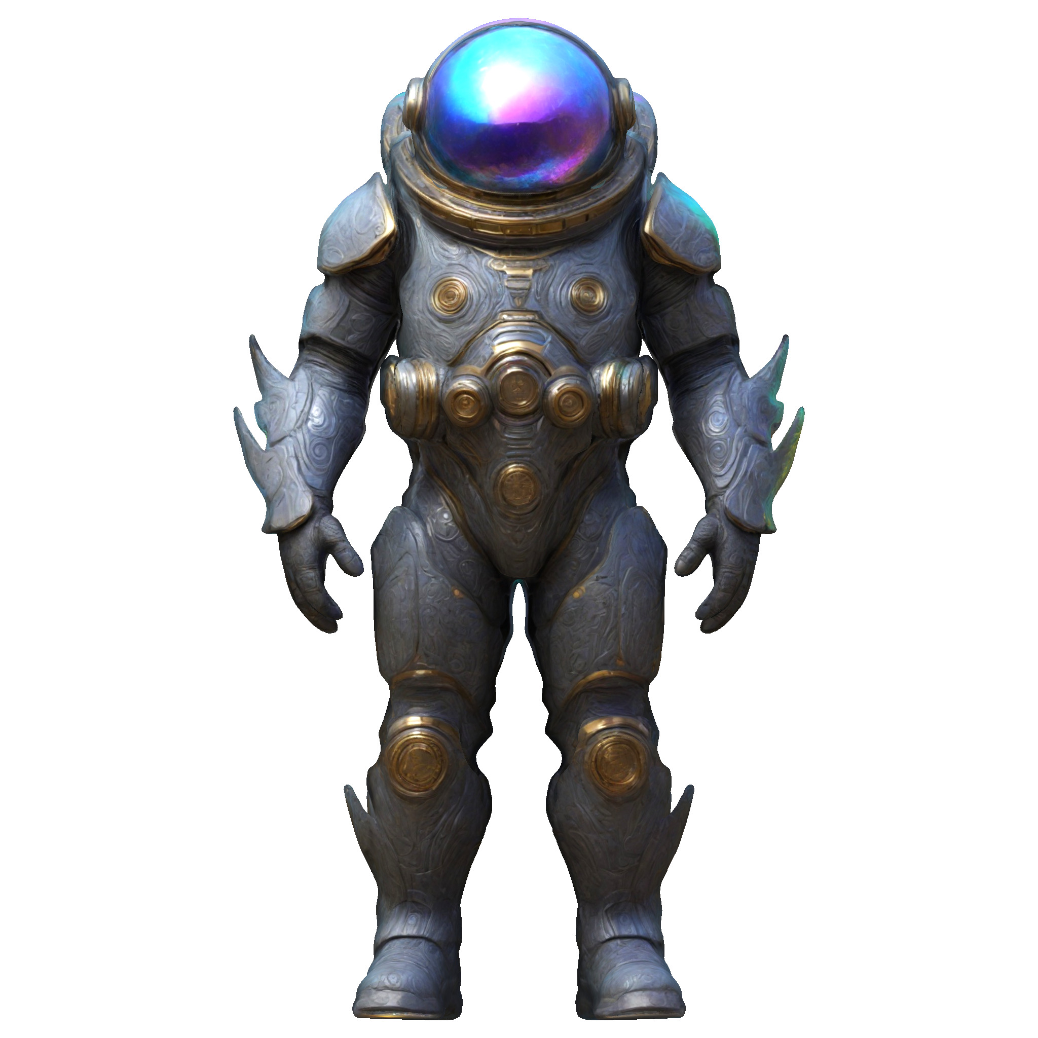 Cosmic Guardian - Iridescent Voyager 3D print model_3