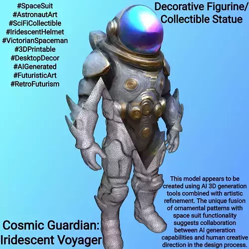 Cosmic Guardian - Iridescent Voyager 3D print model