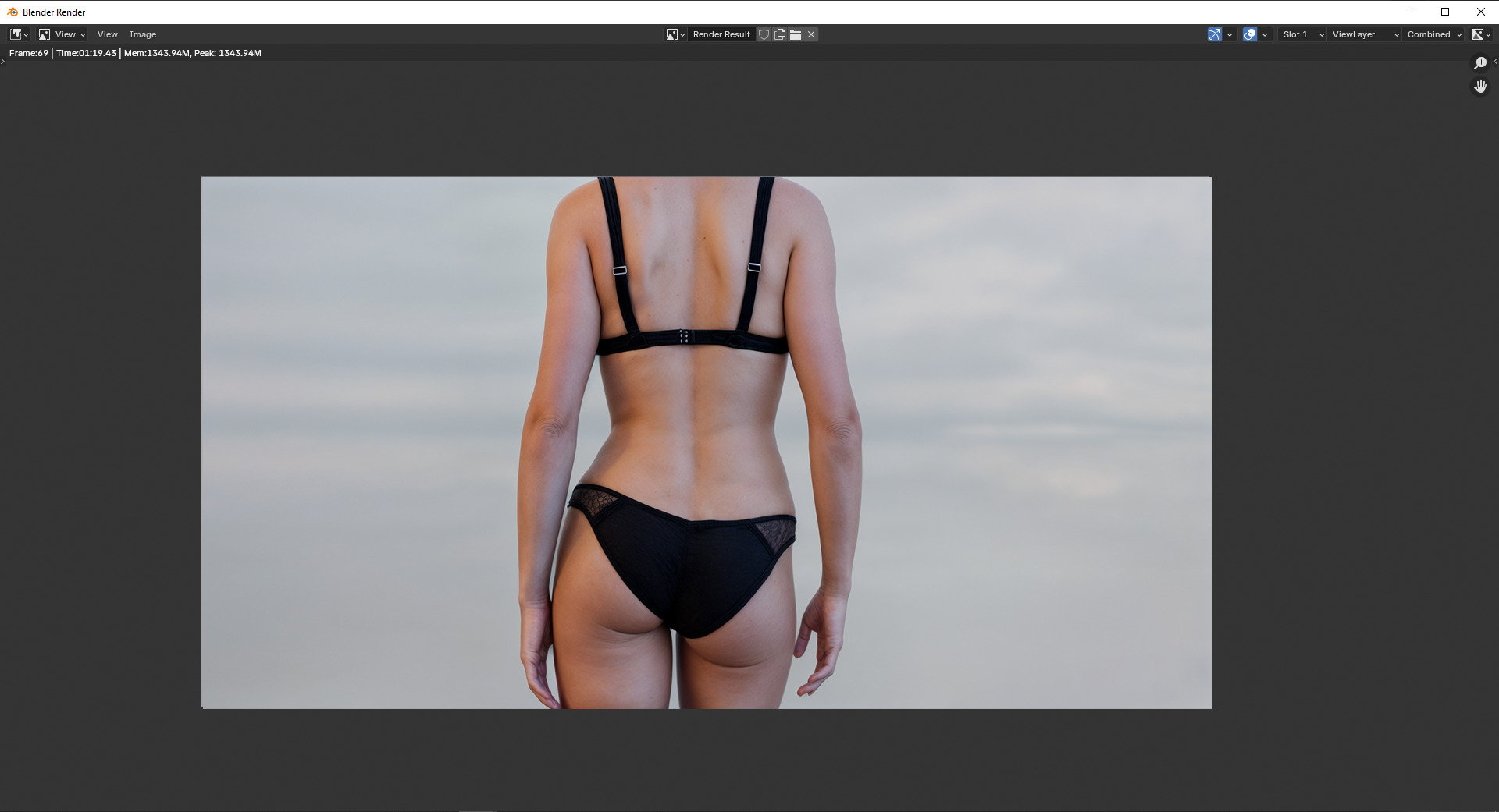 Nastya  - Young Woman 3D  Low-poly 3D model_4