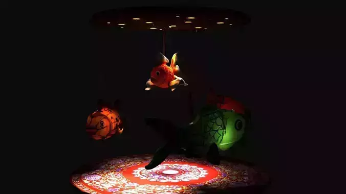 Chinese fish  lantern 