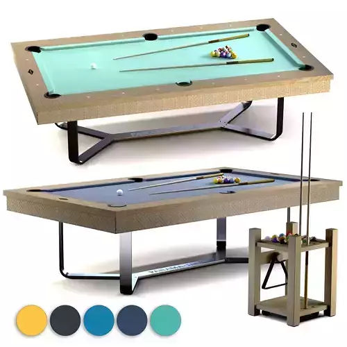 The Bali Breeze x Panama Jack 8ft Pool Table 3D model