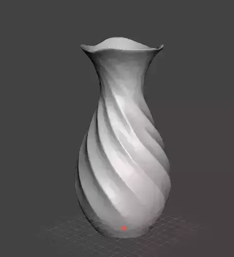 Minimalist futuristic vase