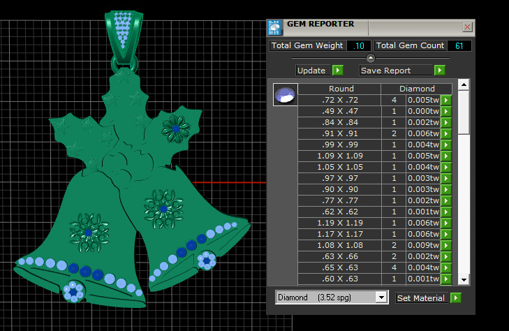 CHRISTMAS BELL PENDANT 3D PRINTABLE MODEL 3D print model_5