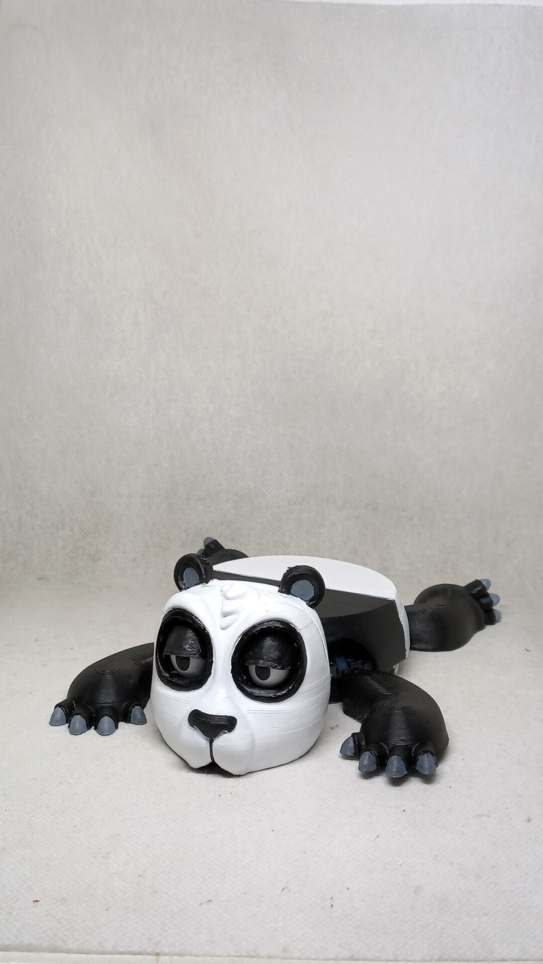 Panda cup holder No Supports needed 3D print model_3