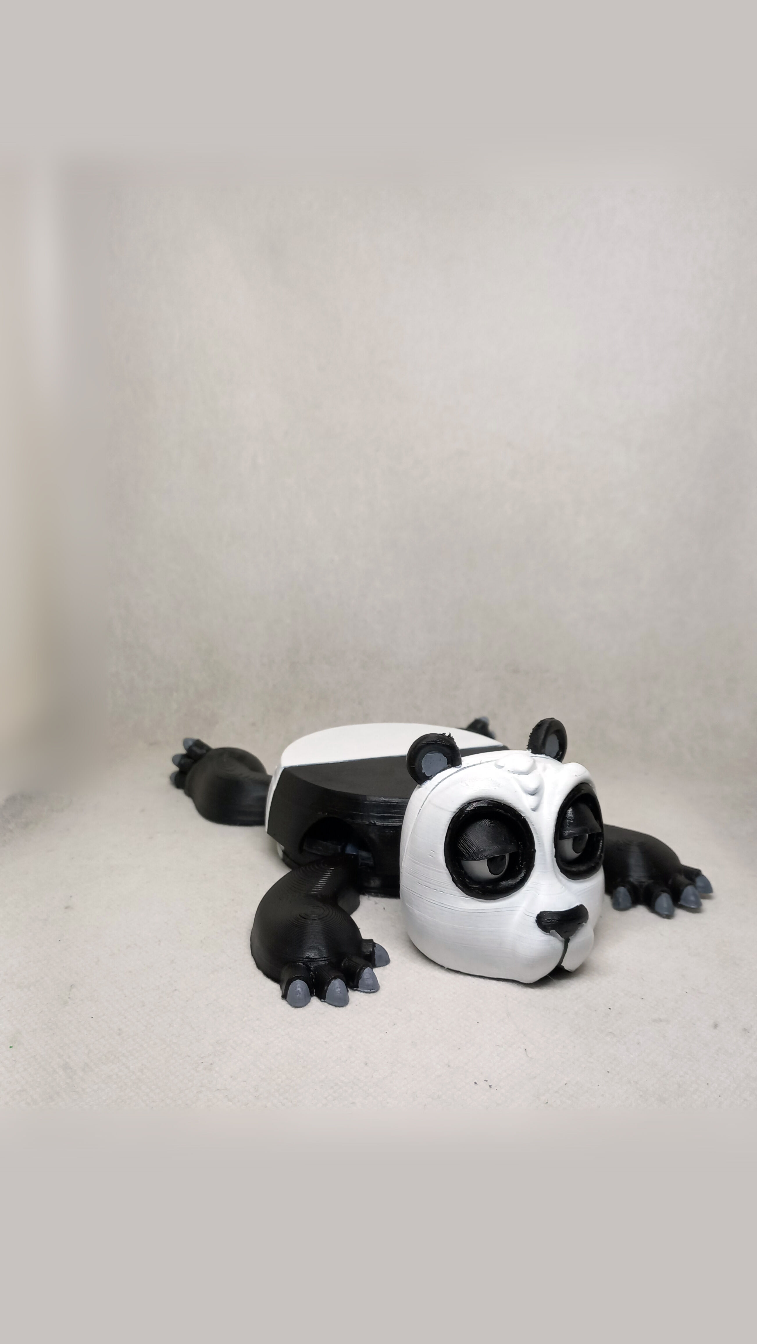 Panda cup holder No Supports needed 3D print model_6