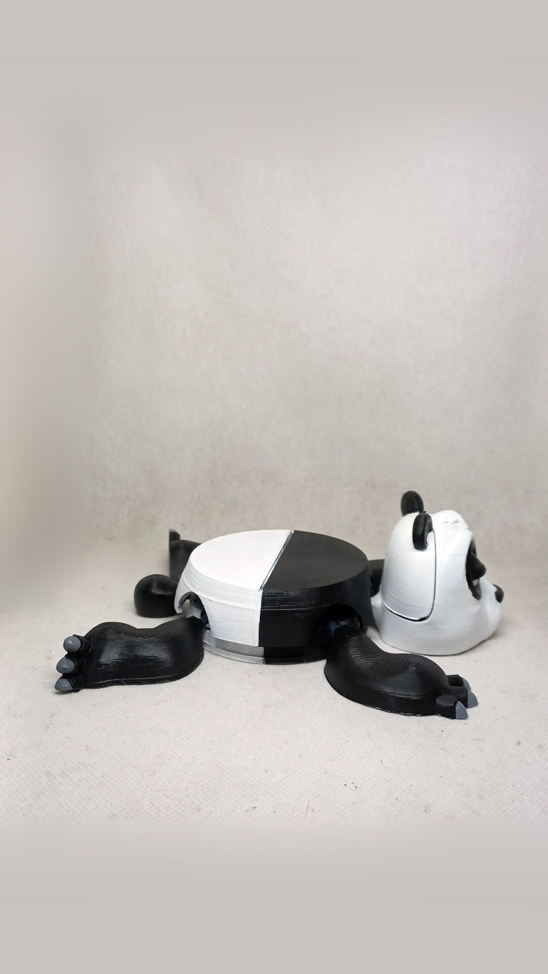 Panda cup holder No Supports needed 3D print model_7