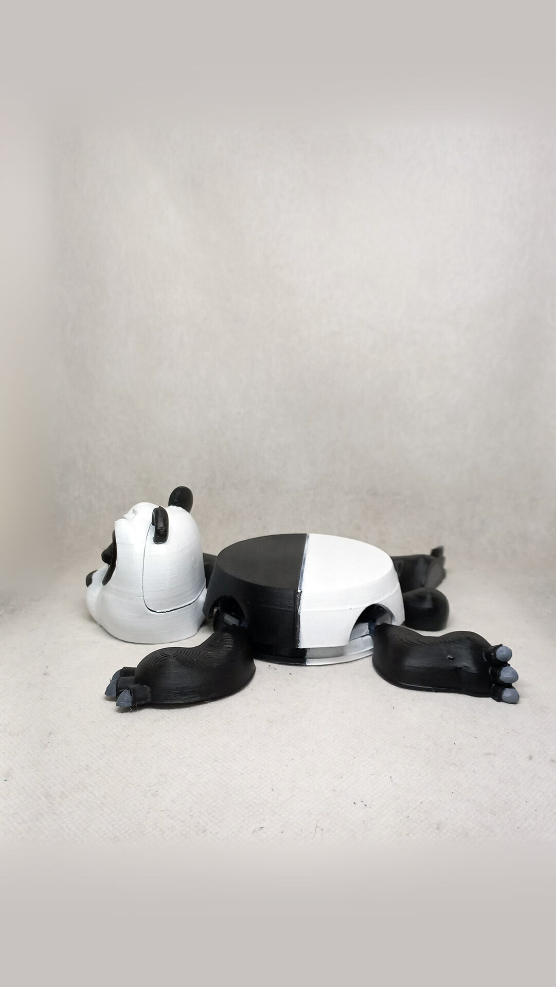 Panda cup holder No Supports needed 3D print model_11