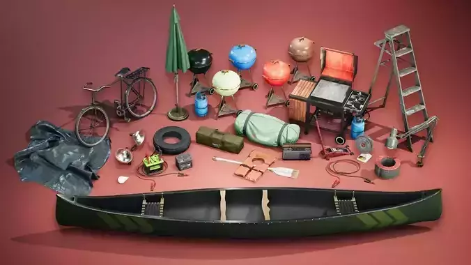 Camping and BBQ and Sports Props