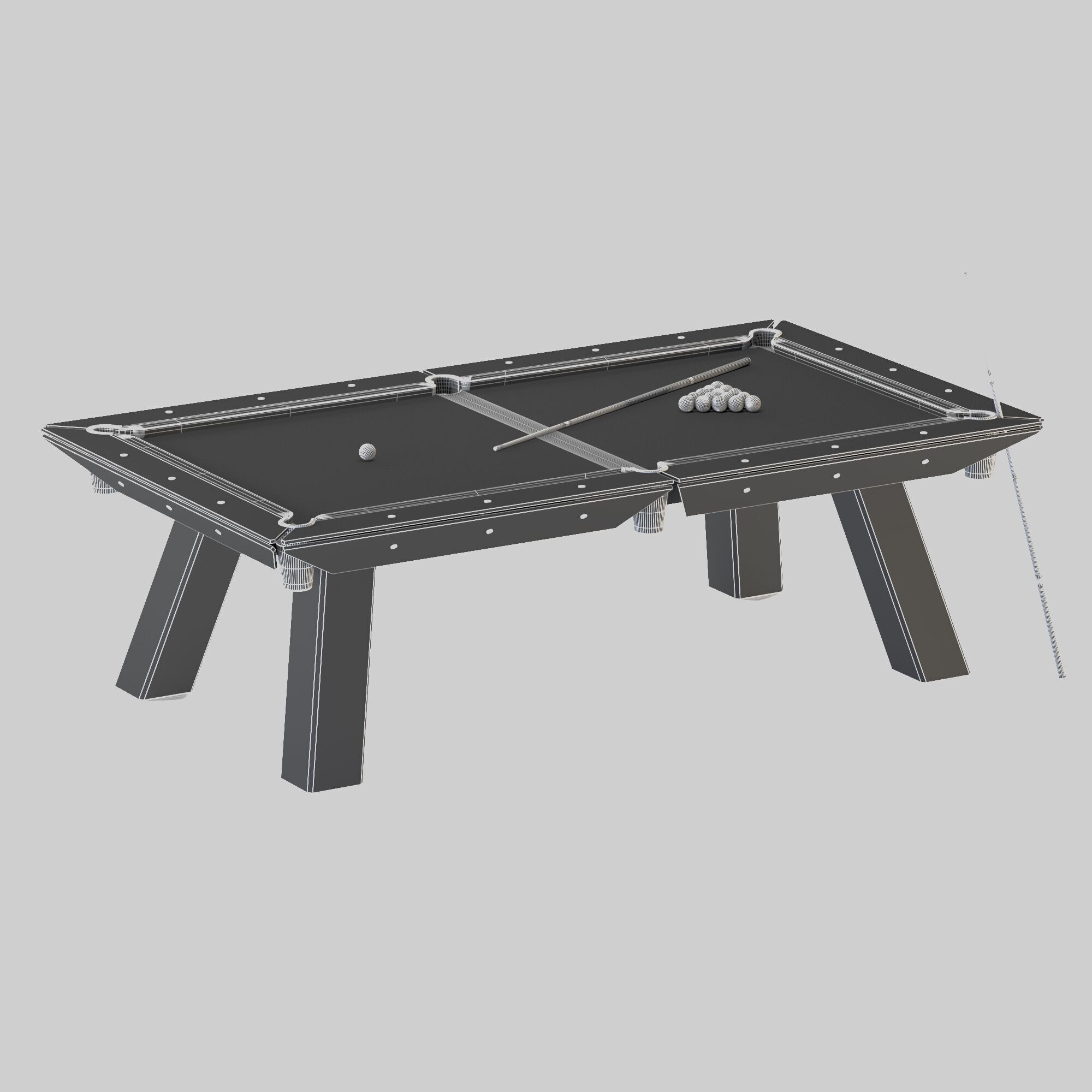 IMPATIA Filotto Pool Table PBR Low-poly 3D model_5