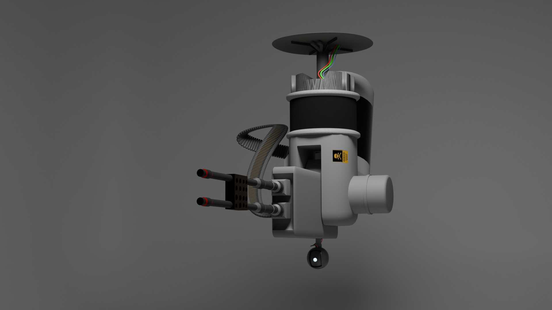 ADVANCED GATLING TURRT LOW- 3D model_5