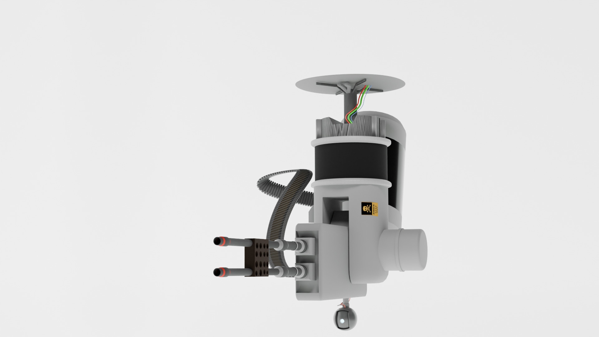 ADVANCED GATLING TURRT LOW- 3D model_1