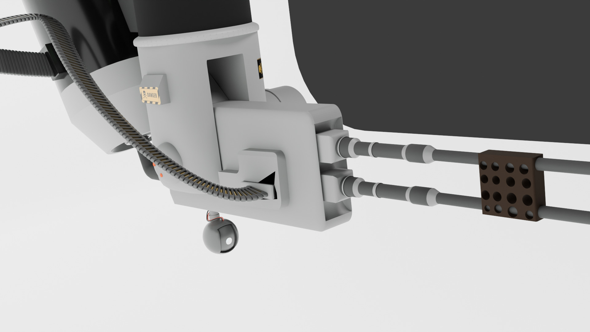 ADVANCED GATLING TURRT LOW- 3D model_4