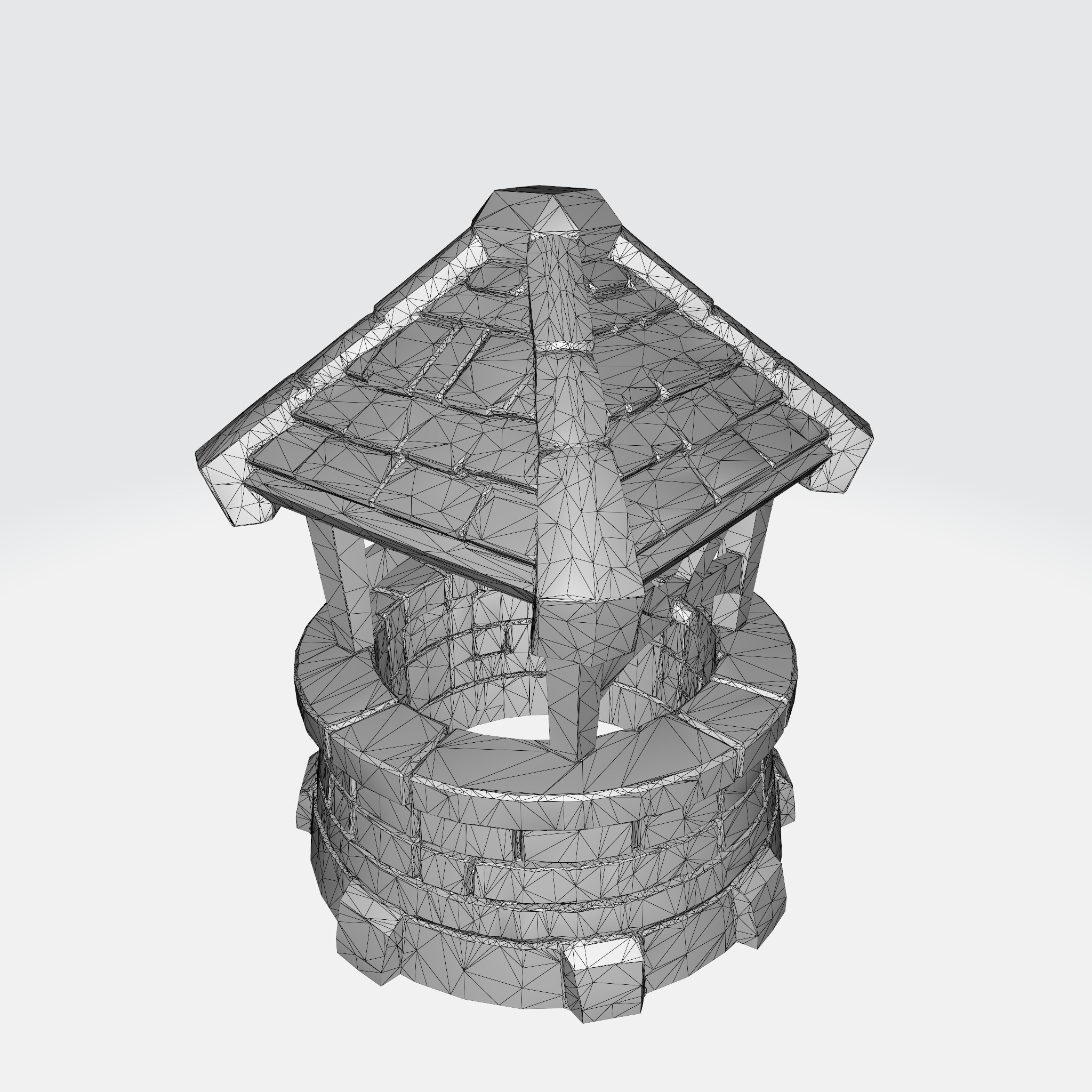 Modular Fantasy Gazebo 3D model_5