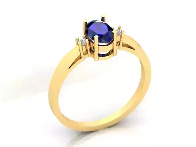 Solitaire Engagement Oval Ring