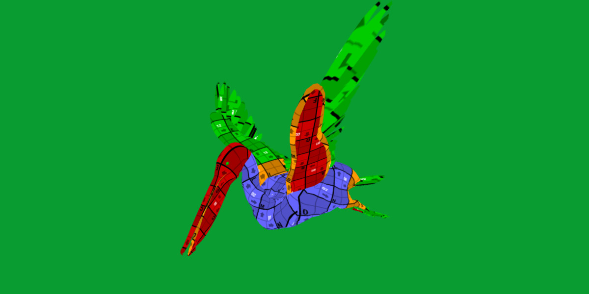 Pelican Bird Low-poly 3D model_21