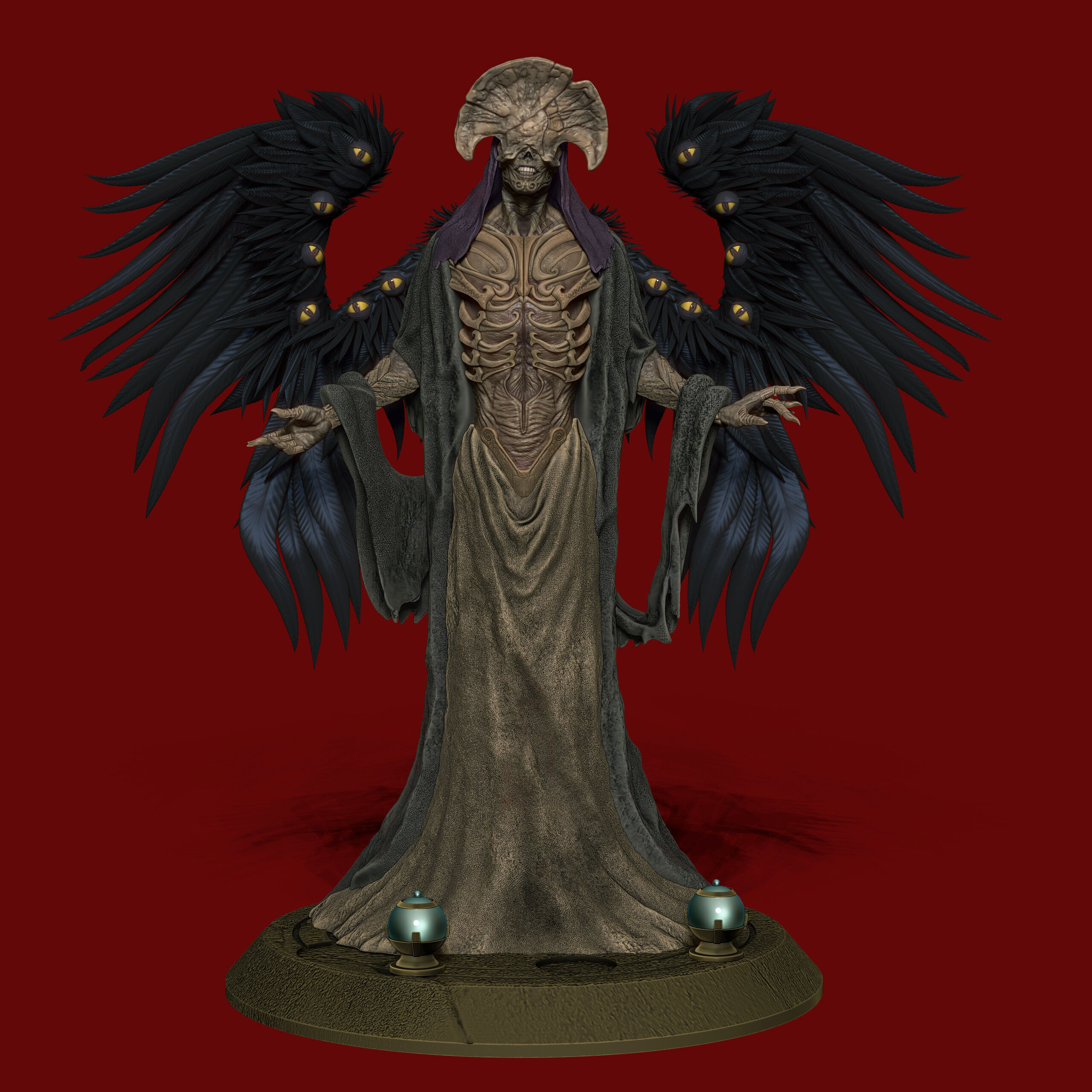 Angel of Death Hellboy2 3D print model_6