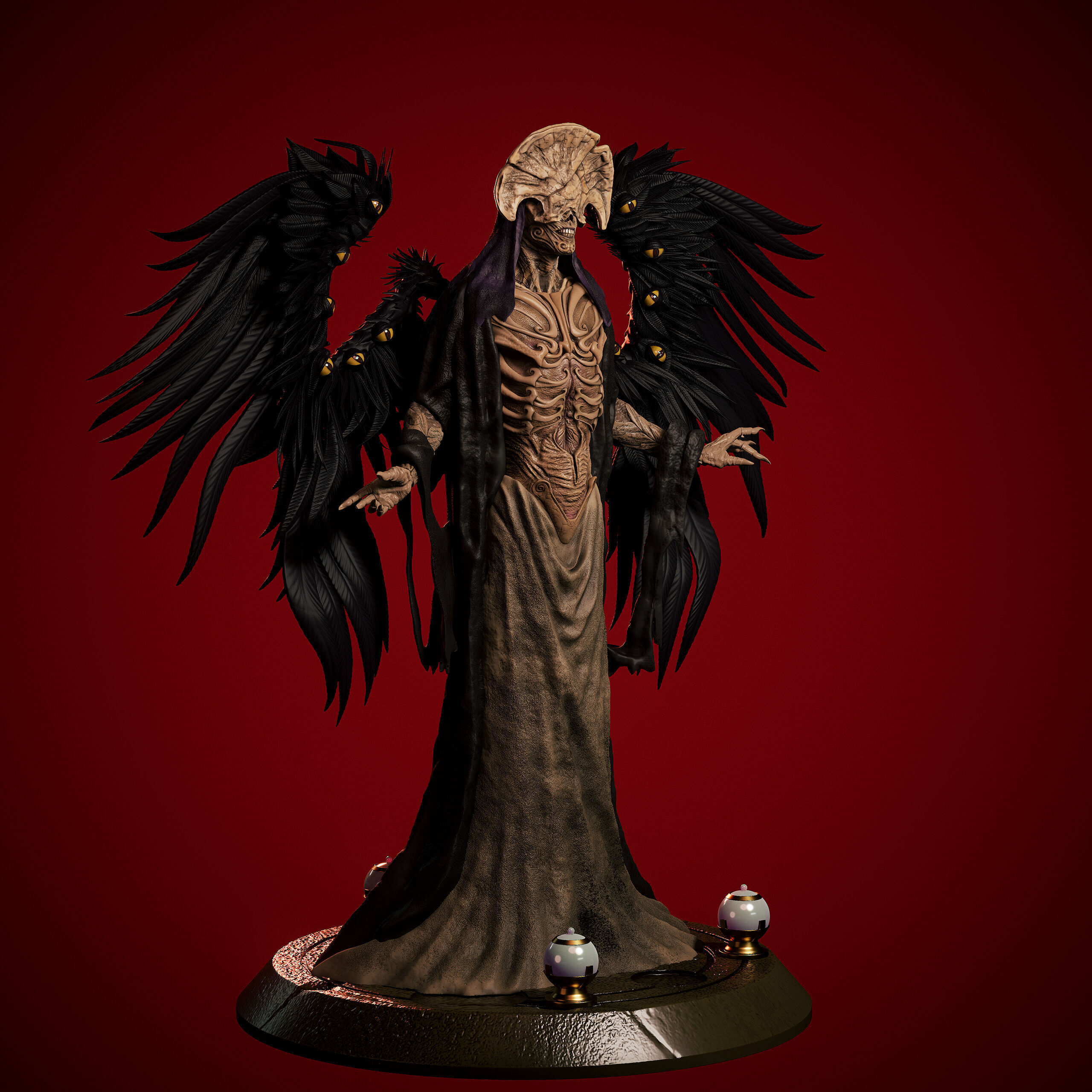 Angel of Death Hellboy2 3D print model_2
