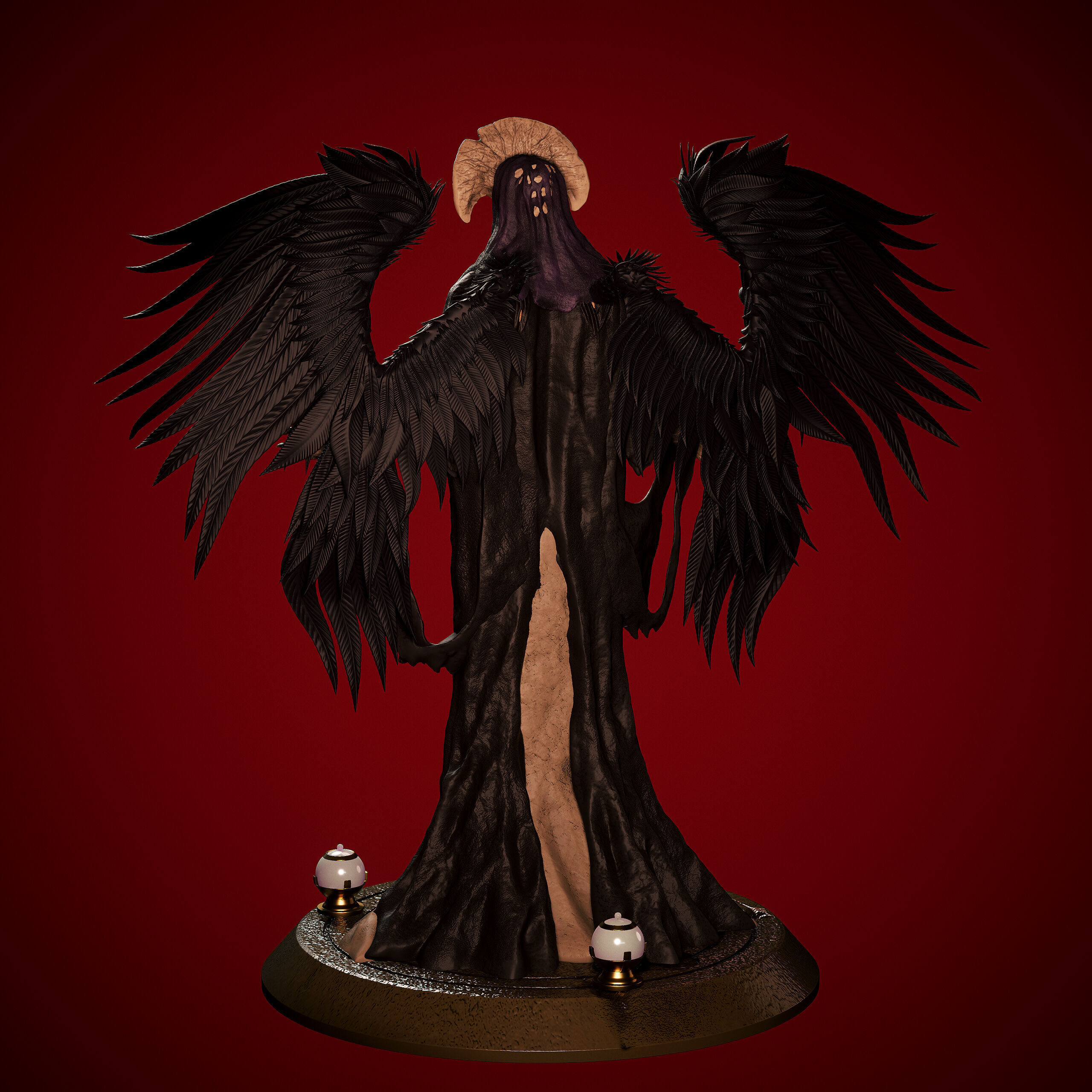 Angel of Death Hellboy2 3D print model_3