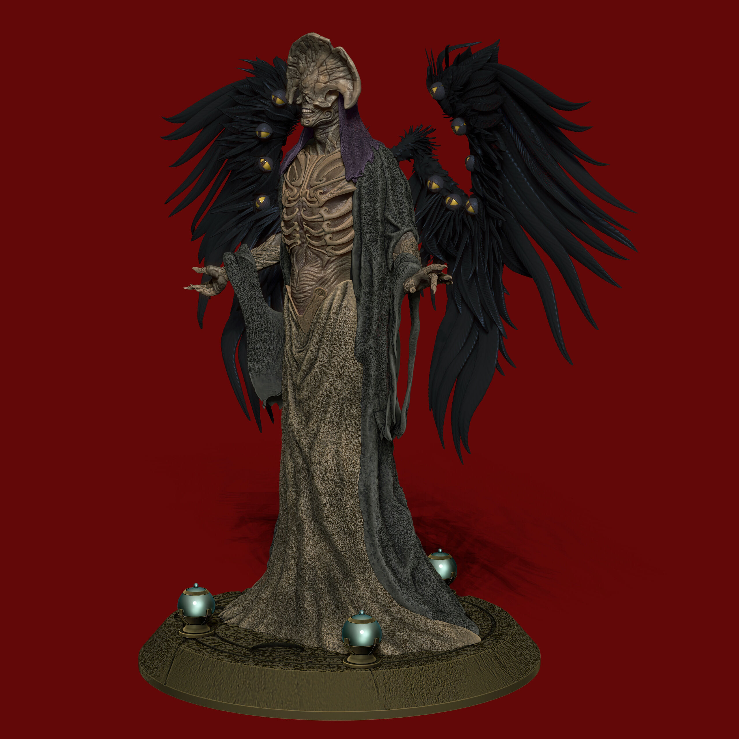 Angel of Death Hellboy2 3D print model_7