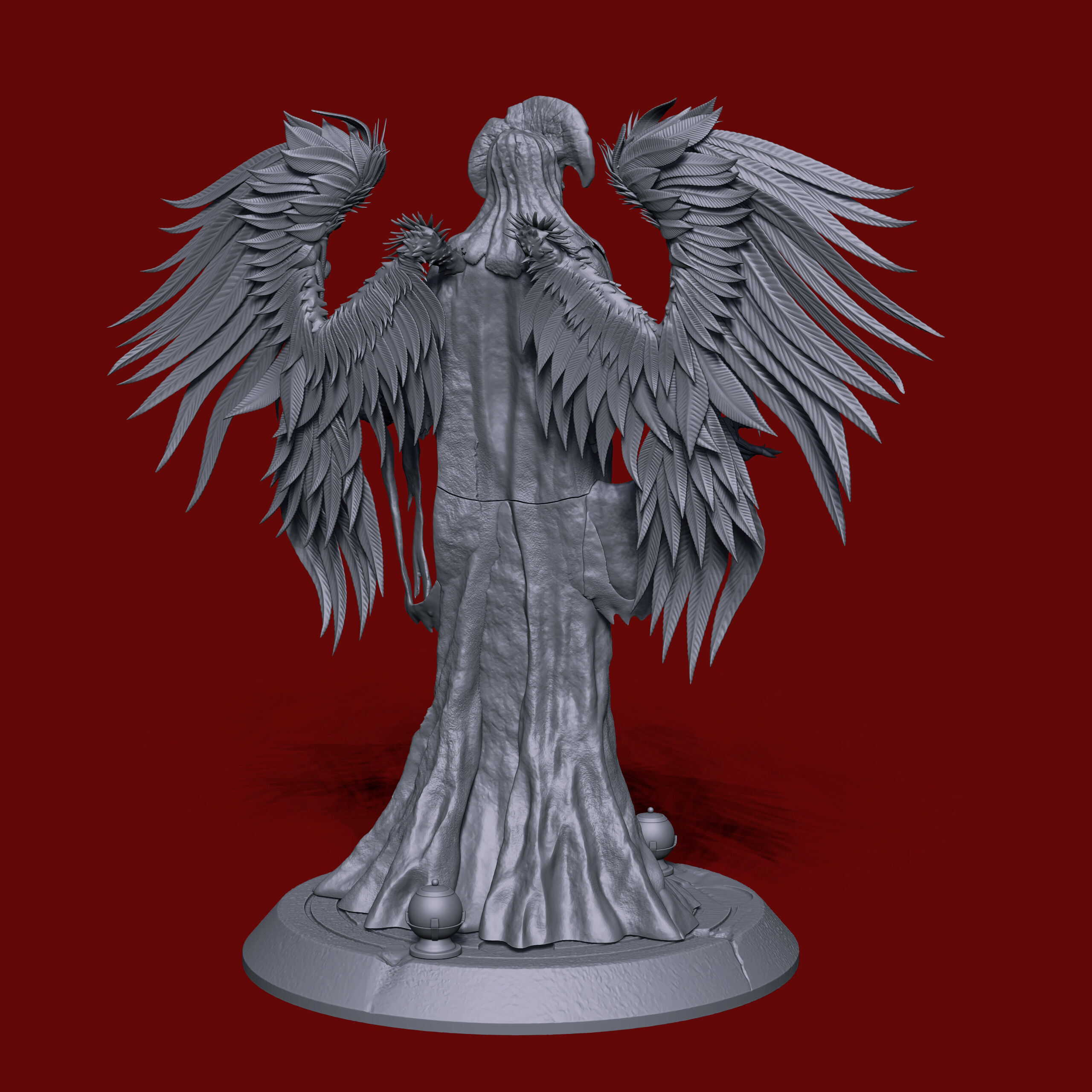 Angel of Death Hellboy2 3D print model_11