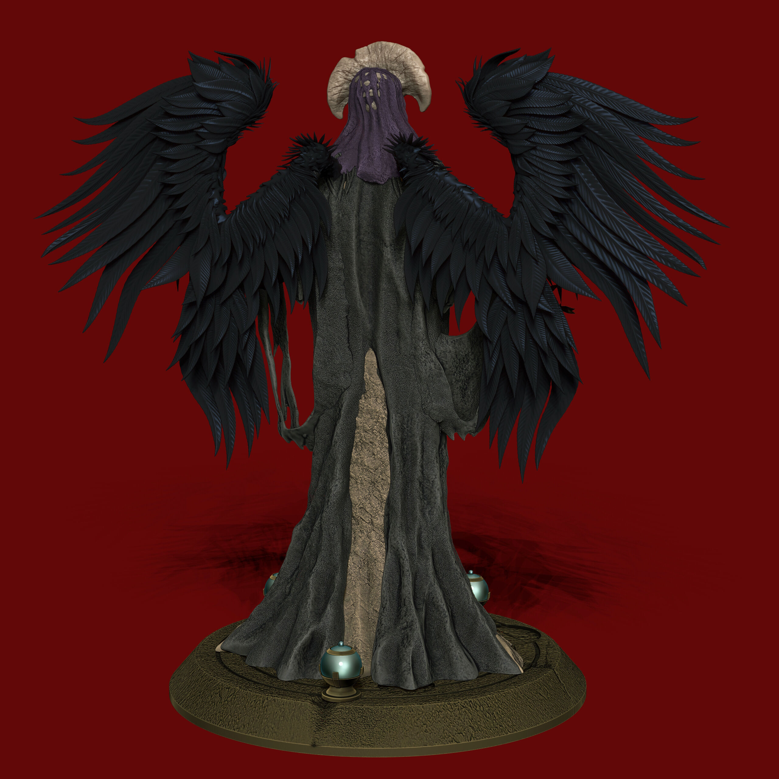 Angel of Death Hellboy2 3D print model_8