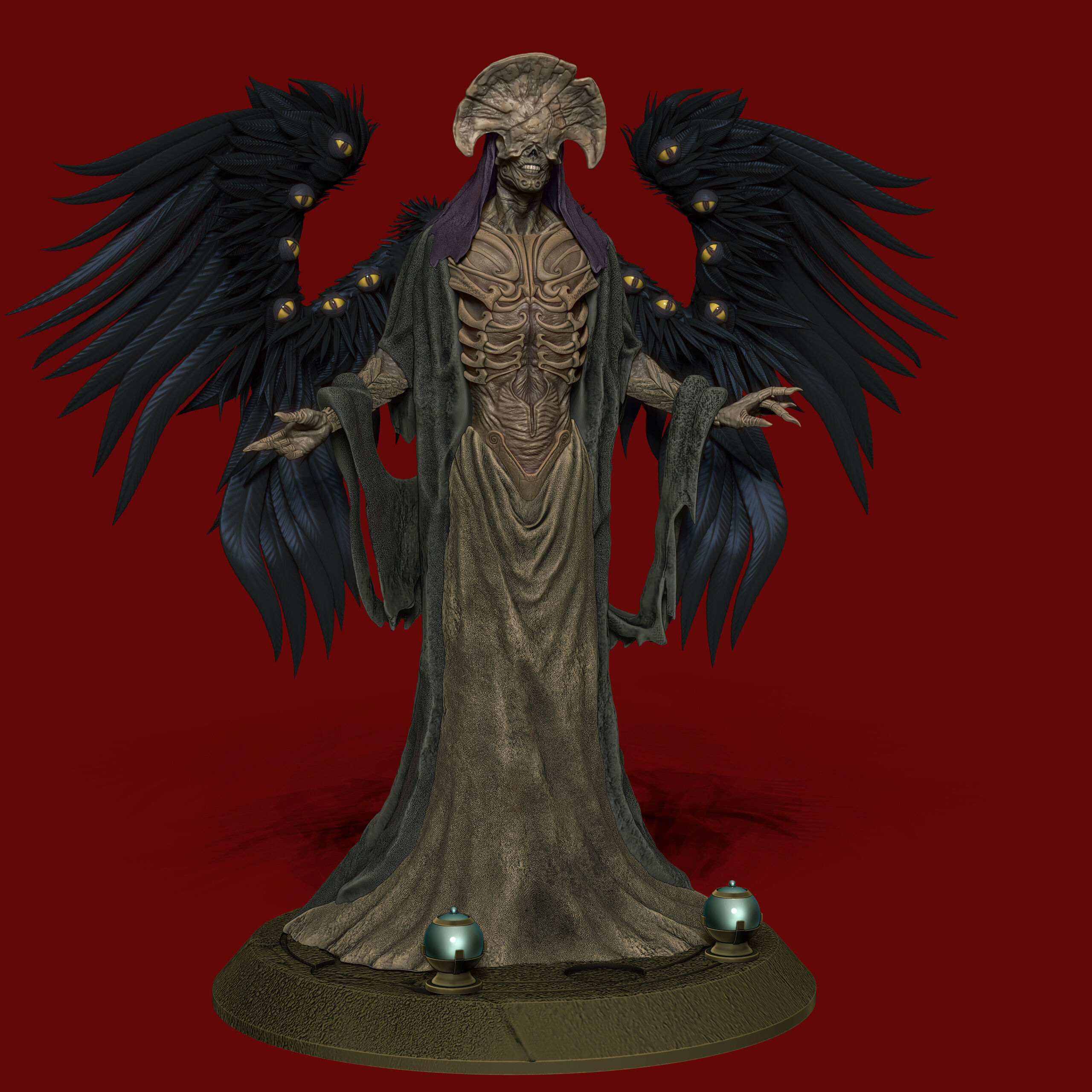 Angel of Death Hellboy2 3D print model_4