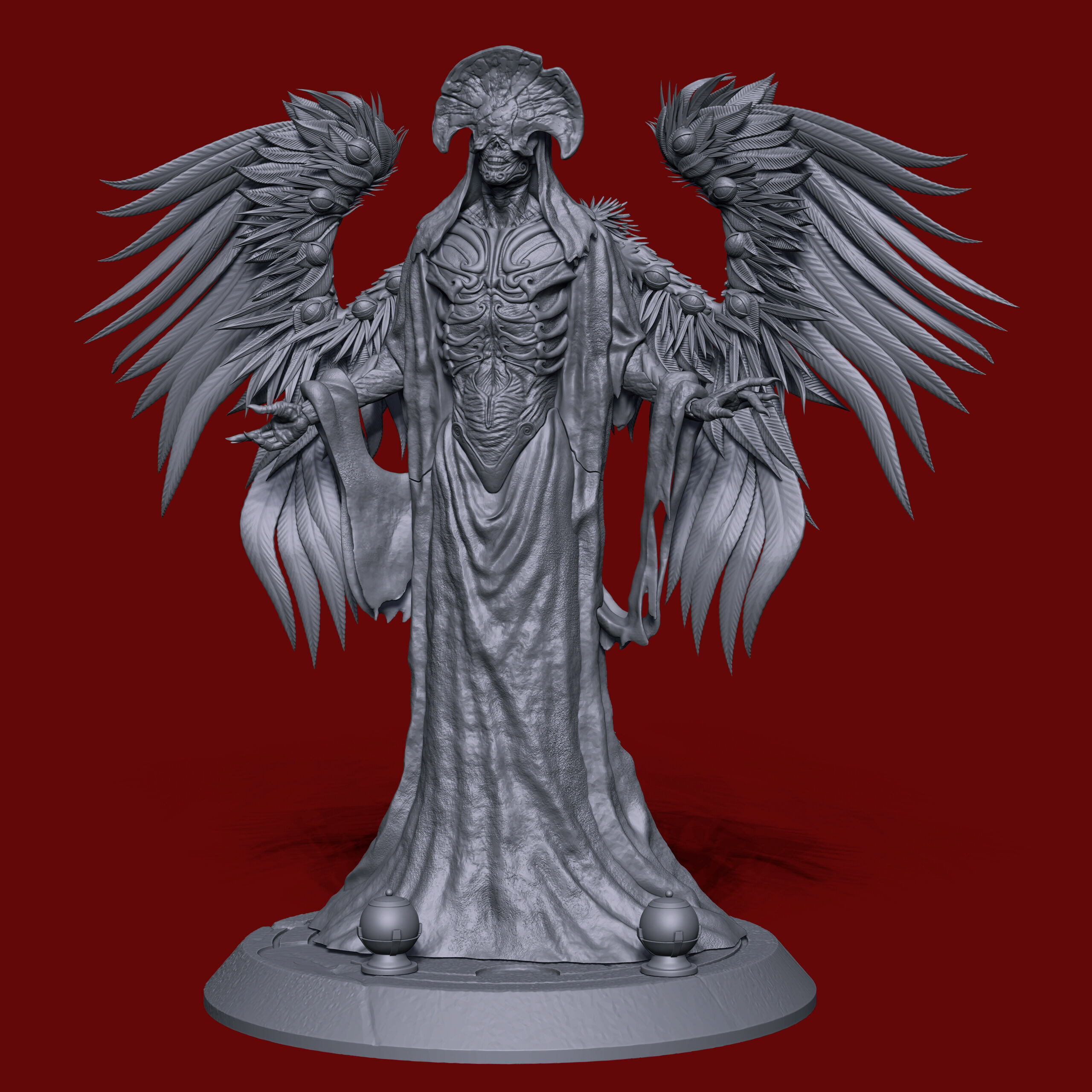 Angel of Death Hellboy2 3D print model_10