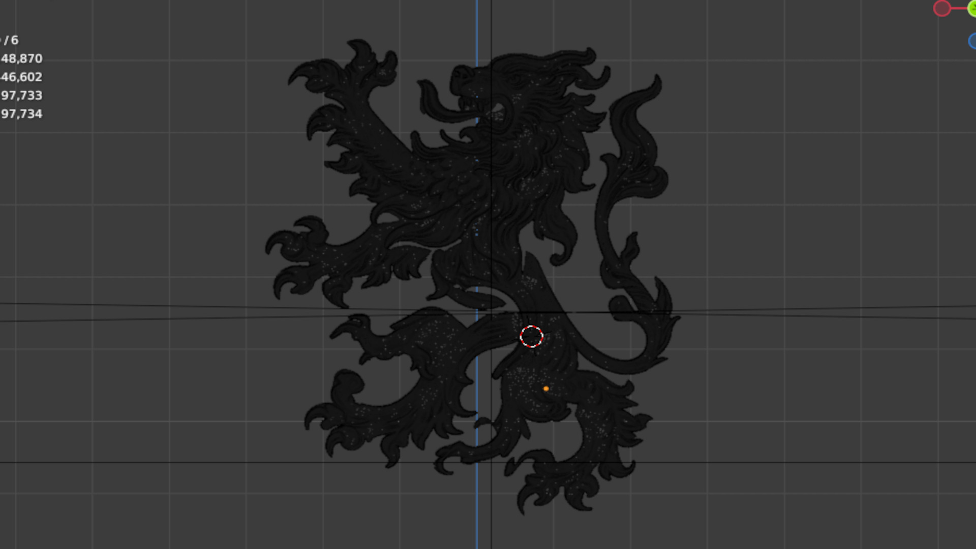 Heraldry Lion 02 3D print model_5