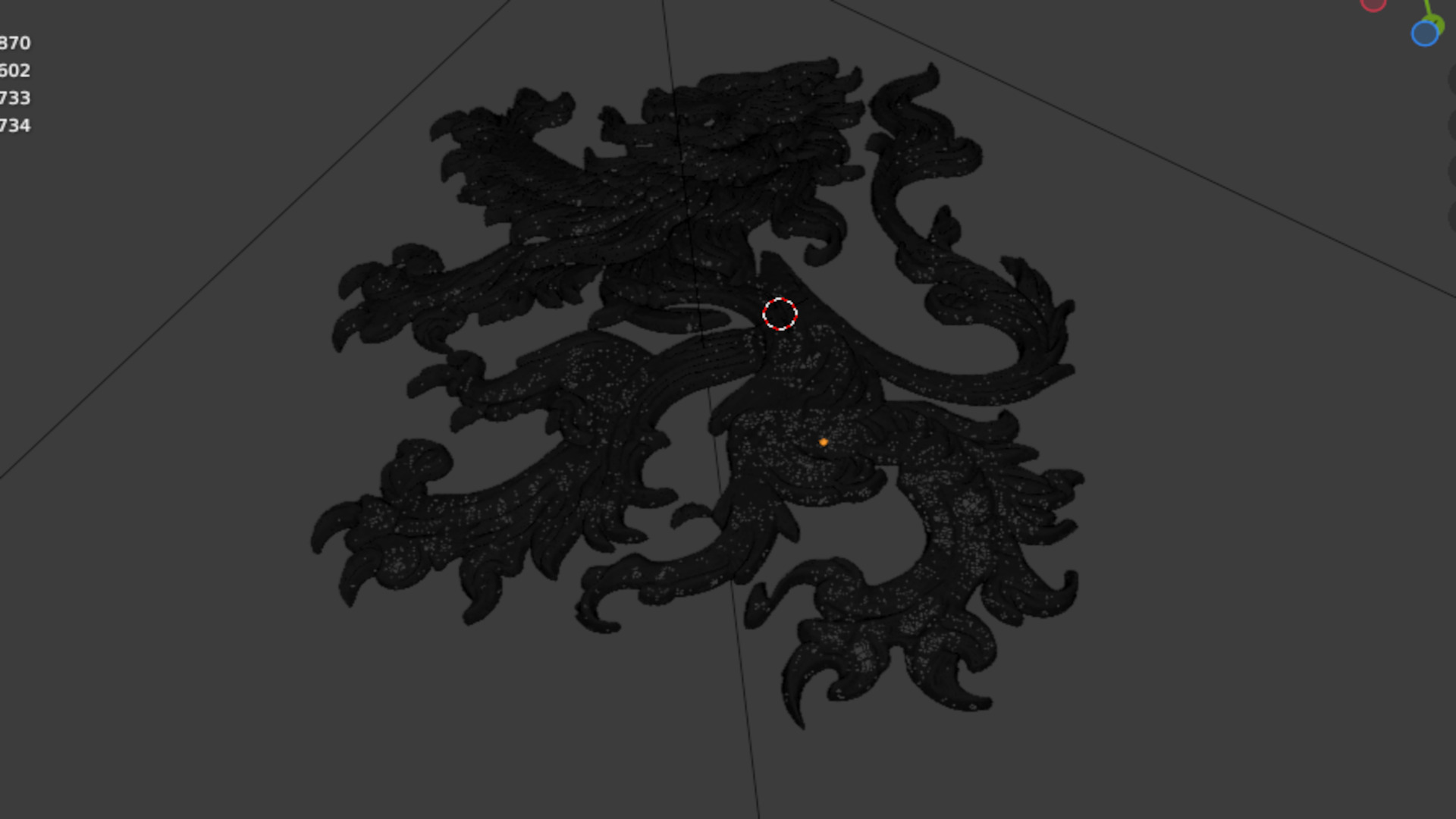 Heraldry Lion 02 3D print model_7